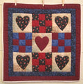 Amish Farmers Heart Wall Hanging Quilt