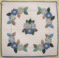 Amish Flower Applique Wall Hanging Quilt
