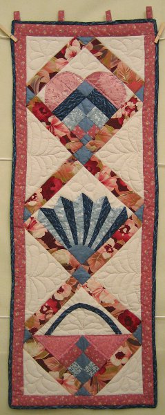 Basket Fan Amish Quilt Wallhanging