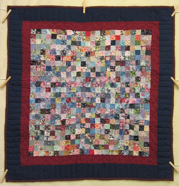 Amish Postage Stamp Wallhanging Quilt