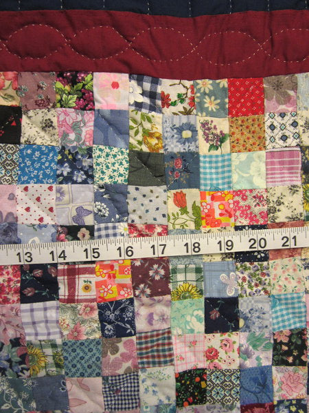 Amish Postage Stamp Wallhanging Quilt