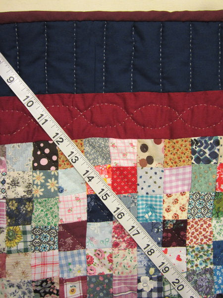 Amish Postage Stamp Wallhanging Quilt