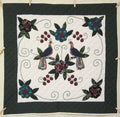 Amish Peacock Applique Wall Hanging Quilt