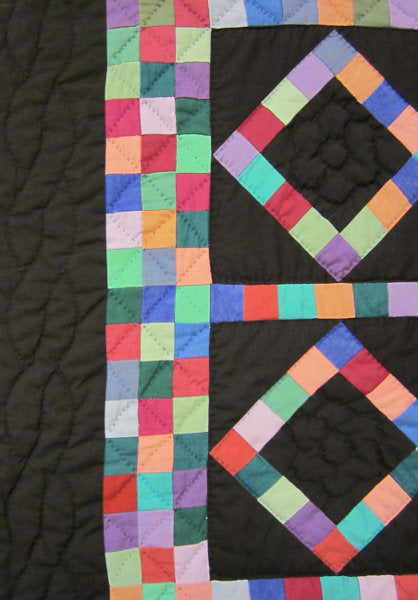 Amish Scrappy Patchwork Wall Hanging Quilt