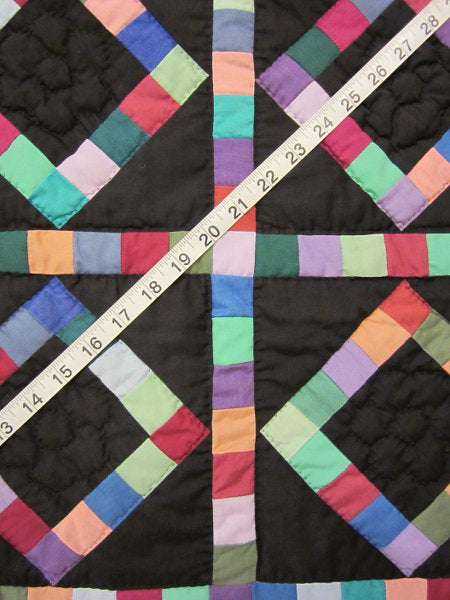 Amish Scrappy Patchwork Wall Hanging Quilt