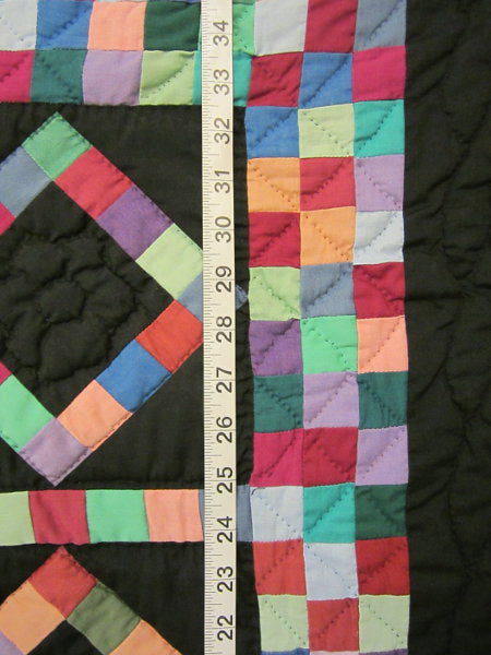 Amish Scrappy Patchwork Wall Hanging Quilt