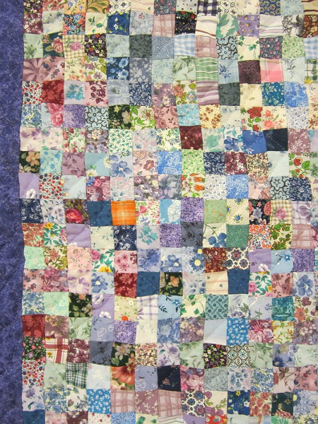 Amish Postage Stamp Wall Hanging Quilt
