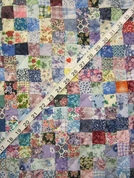 Amish Postage Stamp Wall Hanging Quilt