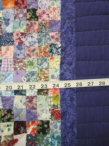 Amish Postage Stamp Wall Hanging Quilt