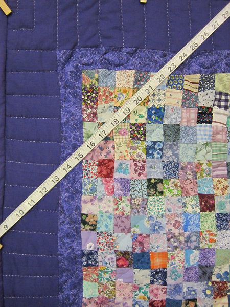 Amish Postage Stamp Wall Hanging Quilt