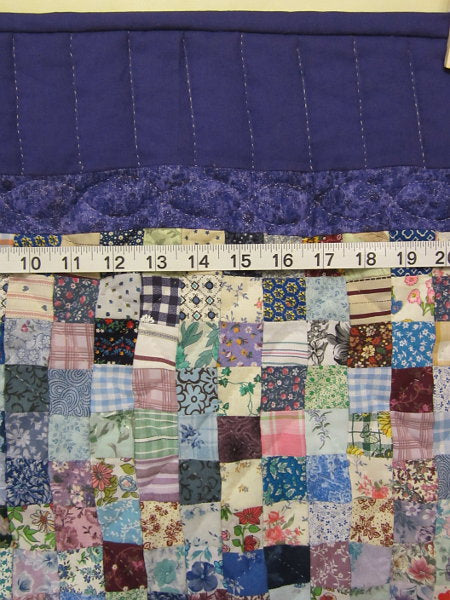 Amish Postage Stamp Wall Hanging Quilt