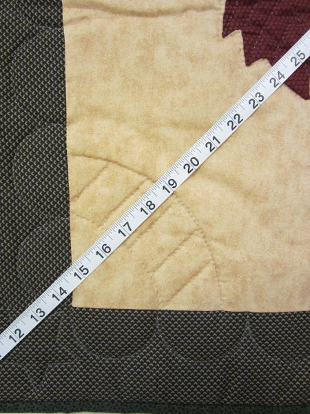 Amish Rooster Applique Wall Hanging Quilt