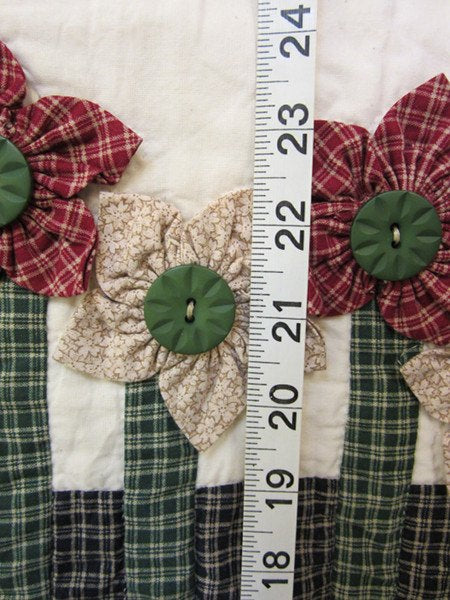 Homespun Sampler Amish Patchwork Wall Hanging Quilt
