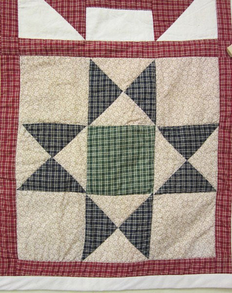 Homespun Sampler Amish Patchwork Wall Hanging Quilt