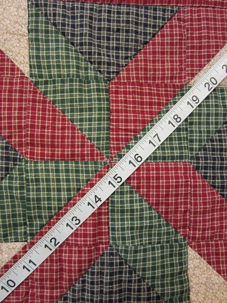 Homespun Sampler Amish Patchwork Wall Hanging Quilt