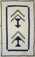 Tree Life Amish Patchwork Wall Hanging Quilt