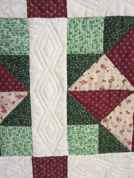 Windmill Squares Amish Patchwork Wall Hanging Quilt