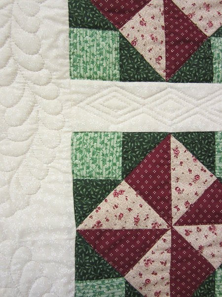 Windmill Squares Amish Patchwork Wall Hanging Quilt