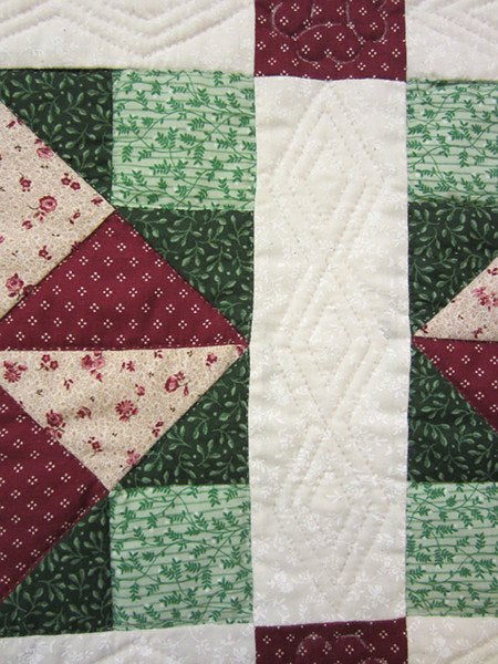 Windmill Squares Amish Patchwork Wall Hanging Quilt