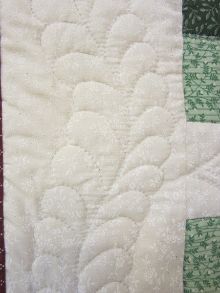 Windmill Squares Amish Patchwork Wall Hanging Quilt