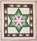 Diamond Blending Star Amish Patchwork Wall Hanging Quilt