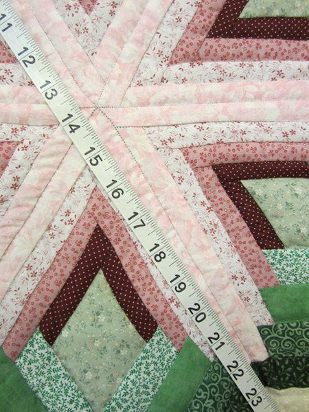 Diamond Blending Star Amish Patchwork Wall Hanging Quilt
