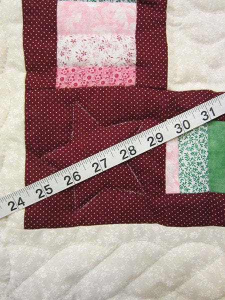 Diamond Blending Star Amish Patchwork Wall Hanging Quilt