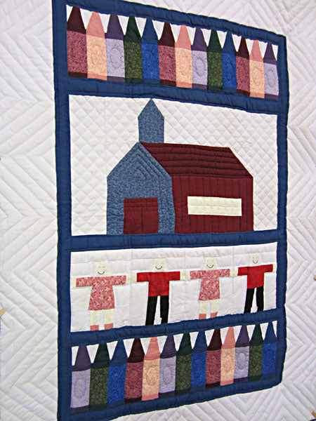 School Days Amish Wall Hanging Quilt