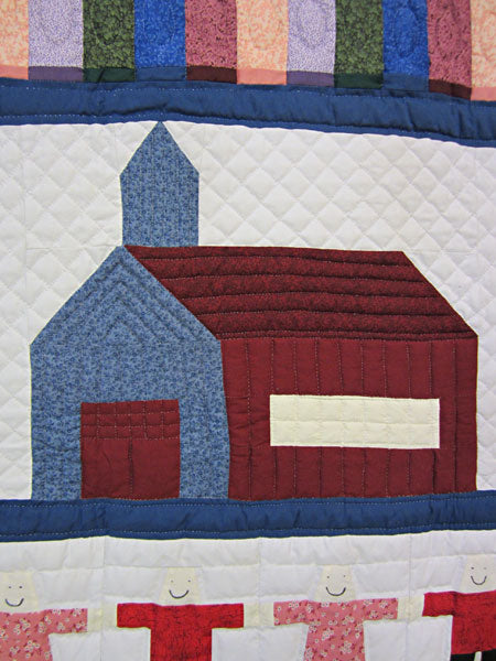 School Days Amish Wall Hanging Quilt