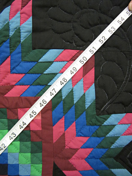 Amish Sunshine Star Patchwork Wall Hanging Quilt
