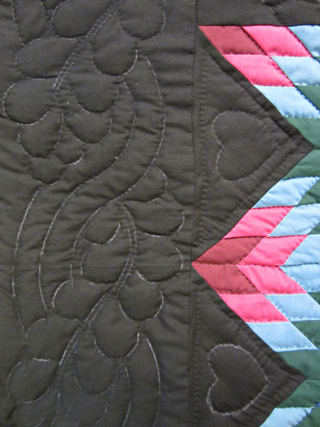 Amish Sunshine Star Patchwork Wall Hanging Quilt