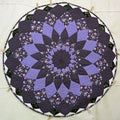 Amish Dahlia Round Wall Hanging Quilt