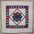 Amish Spinning Star Patchwork Wall Hanging Quilt