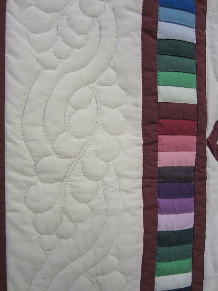 Amish Spinning Star Patchwork Wall Hanging Quilt