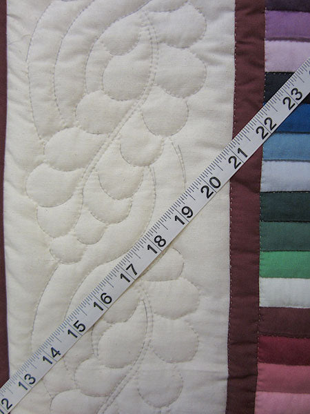 Amish Spinning Star Patchwork Wall Hanging Quilt