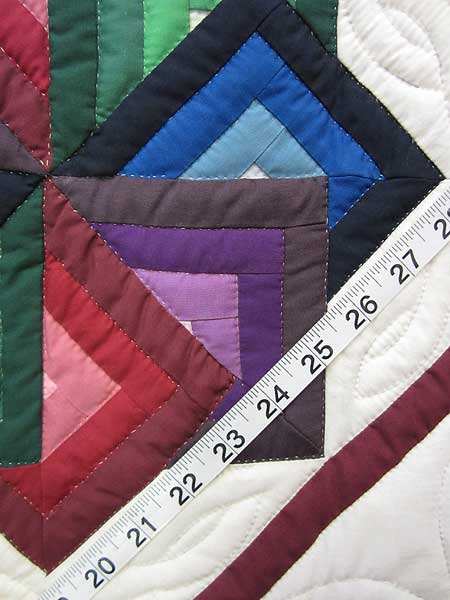 Amish Spinning Star Patchwork Wall Hanging Quilt