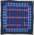 Amish Miniature Nine Patch in Nine Patchwork Quilt Wall Hanging