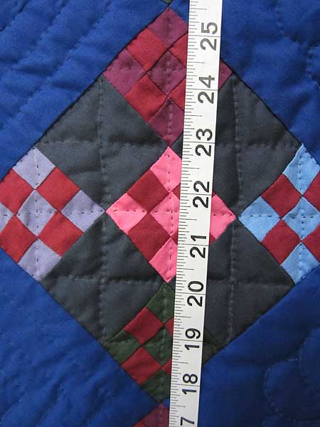 Amish Miniature Nine Patch in Nine Patchwork Quilt Wall Hanging