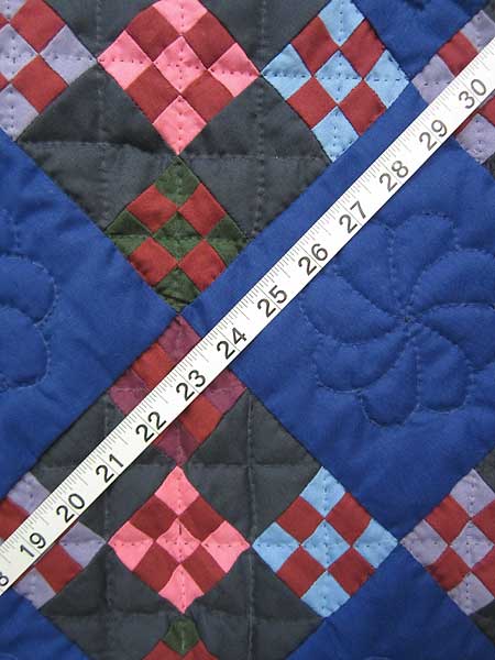 Amish Miniature Nine Patch in Nine Patchwork Quilt Wall Hanging