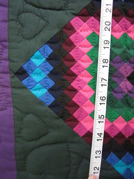Miniature Amish TATW Postage Stamp Quilt Wallhanging