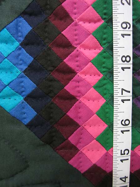 Miniature Amish TATW Postage Stamp Quilt Wallhanging
