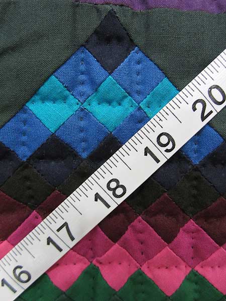 Miniature Amish TATW Postage Stamp Quilt Wallhanging