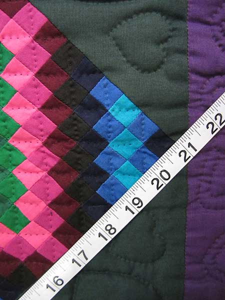 Miniature Amish TATW Postage Stamp Quilt Wallhanging