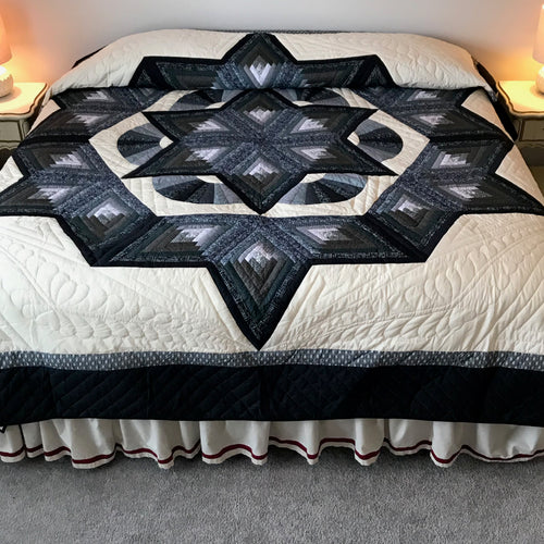 Broken Star Log Fan Patchwork