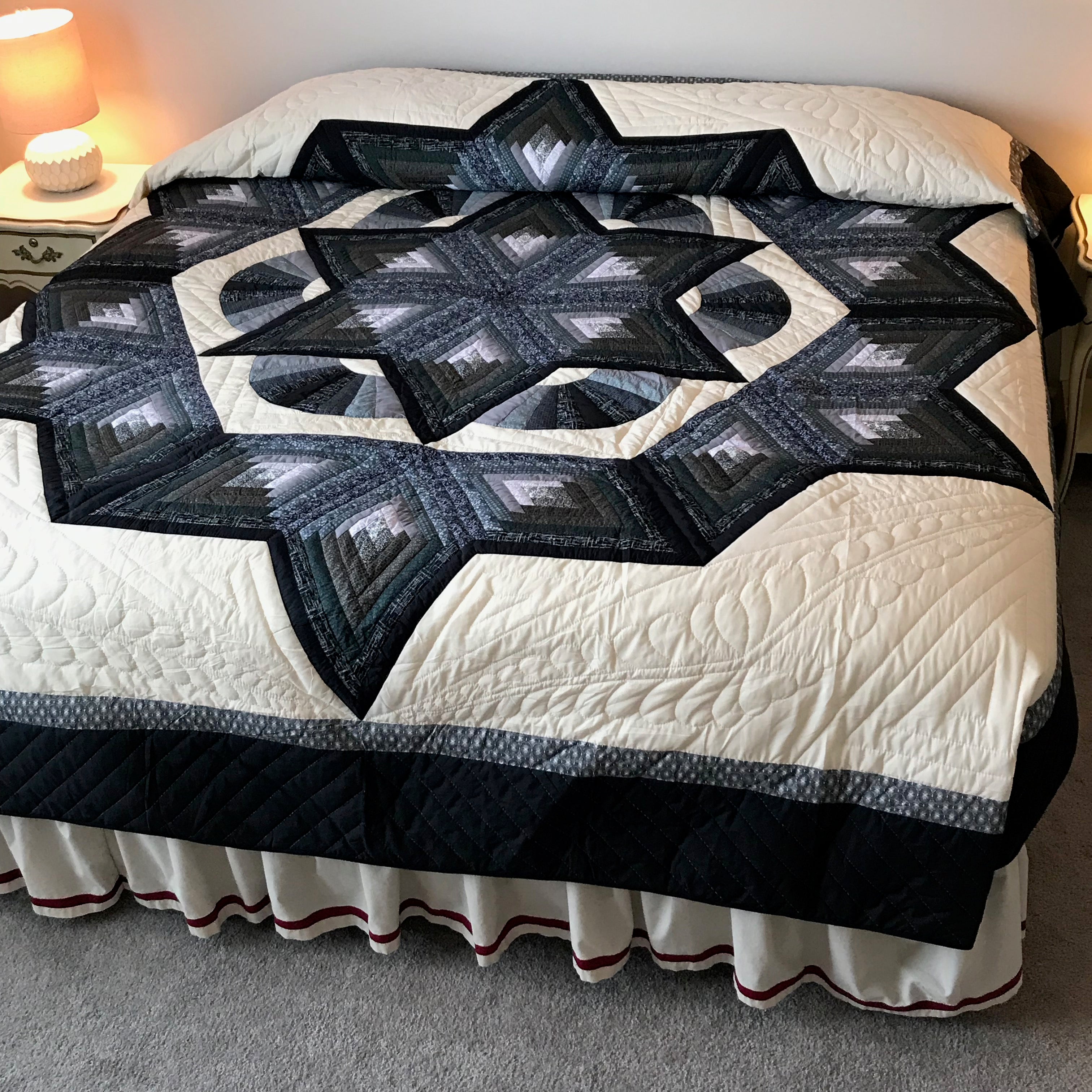 Broken Star Log Fan Patchwork