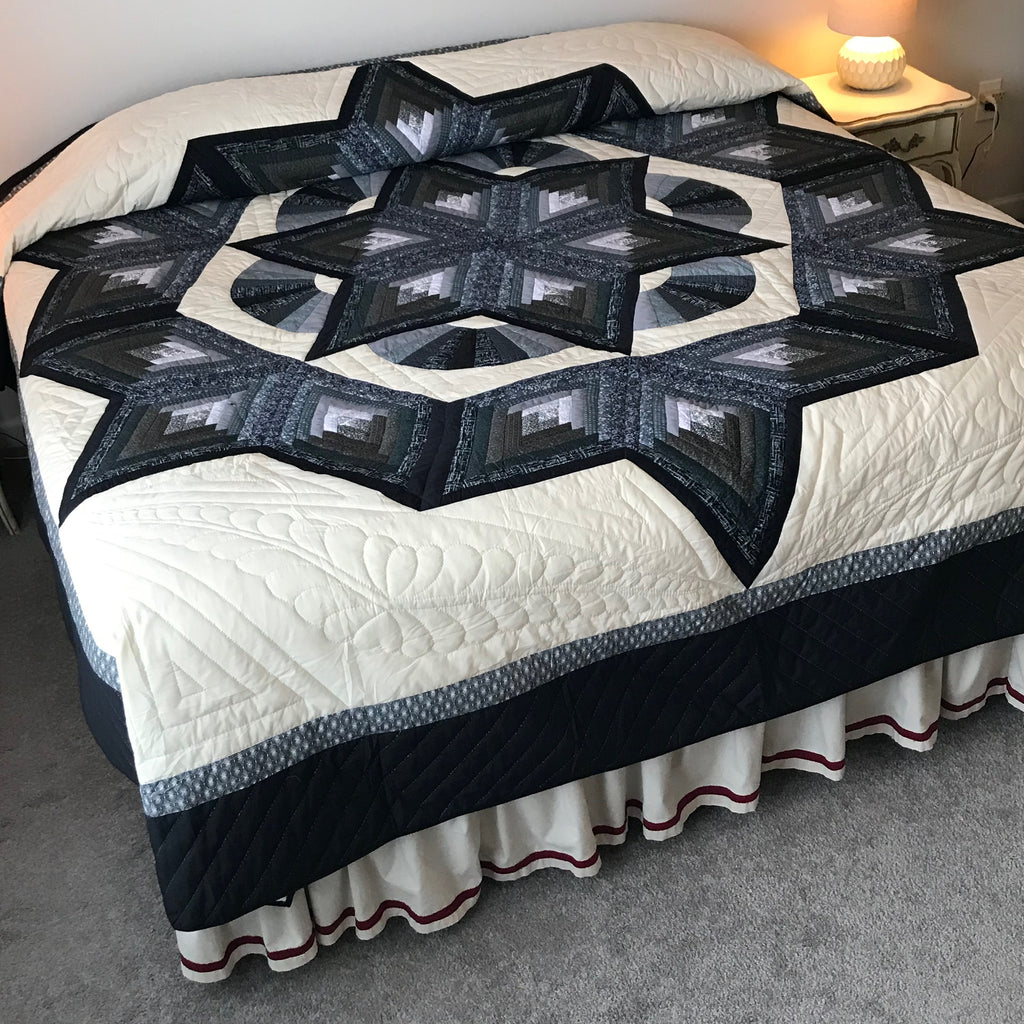 Broken Star Log Fan Patchwork