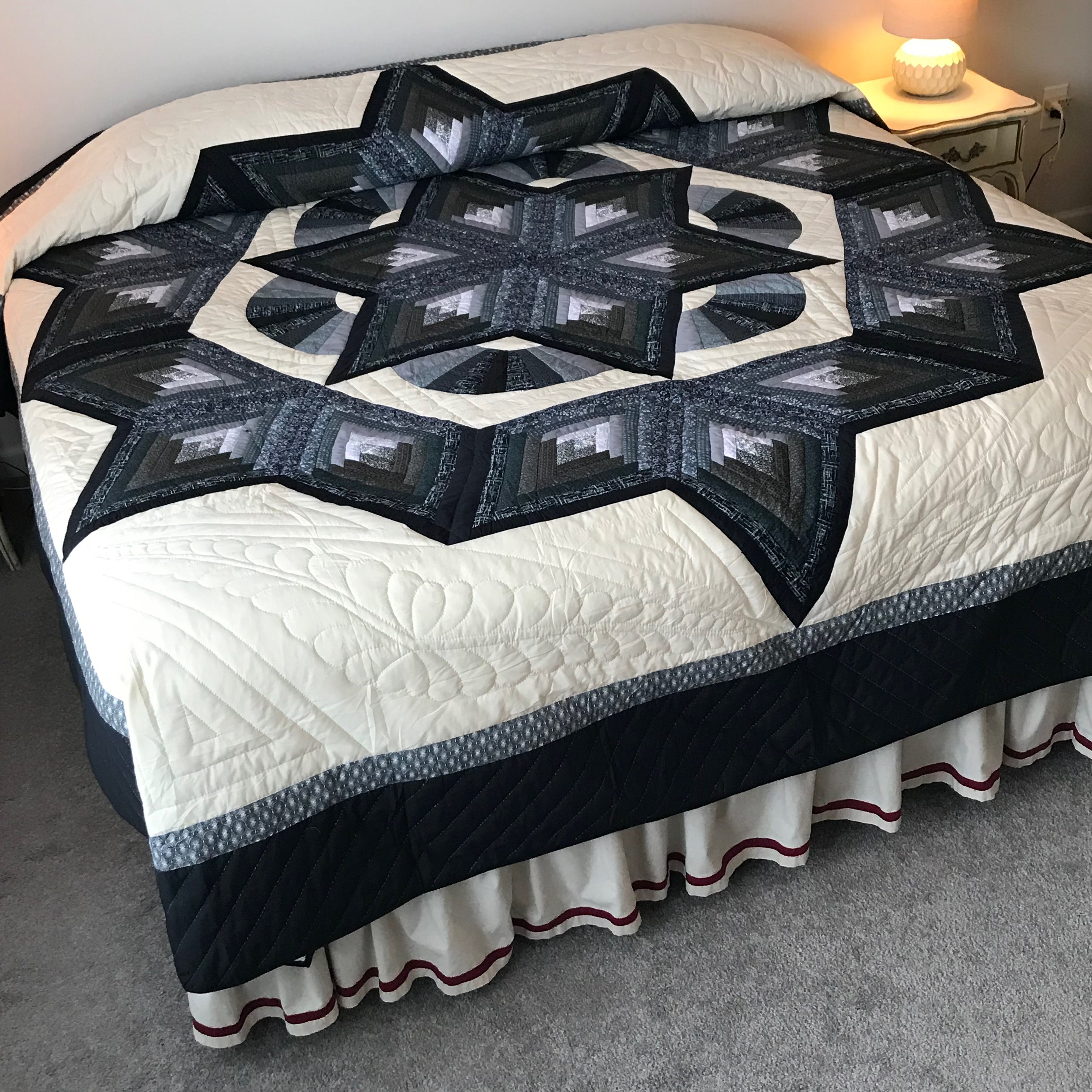 Broken Star Log Fan Patchwork