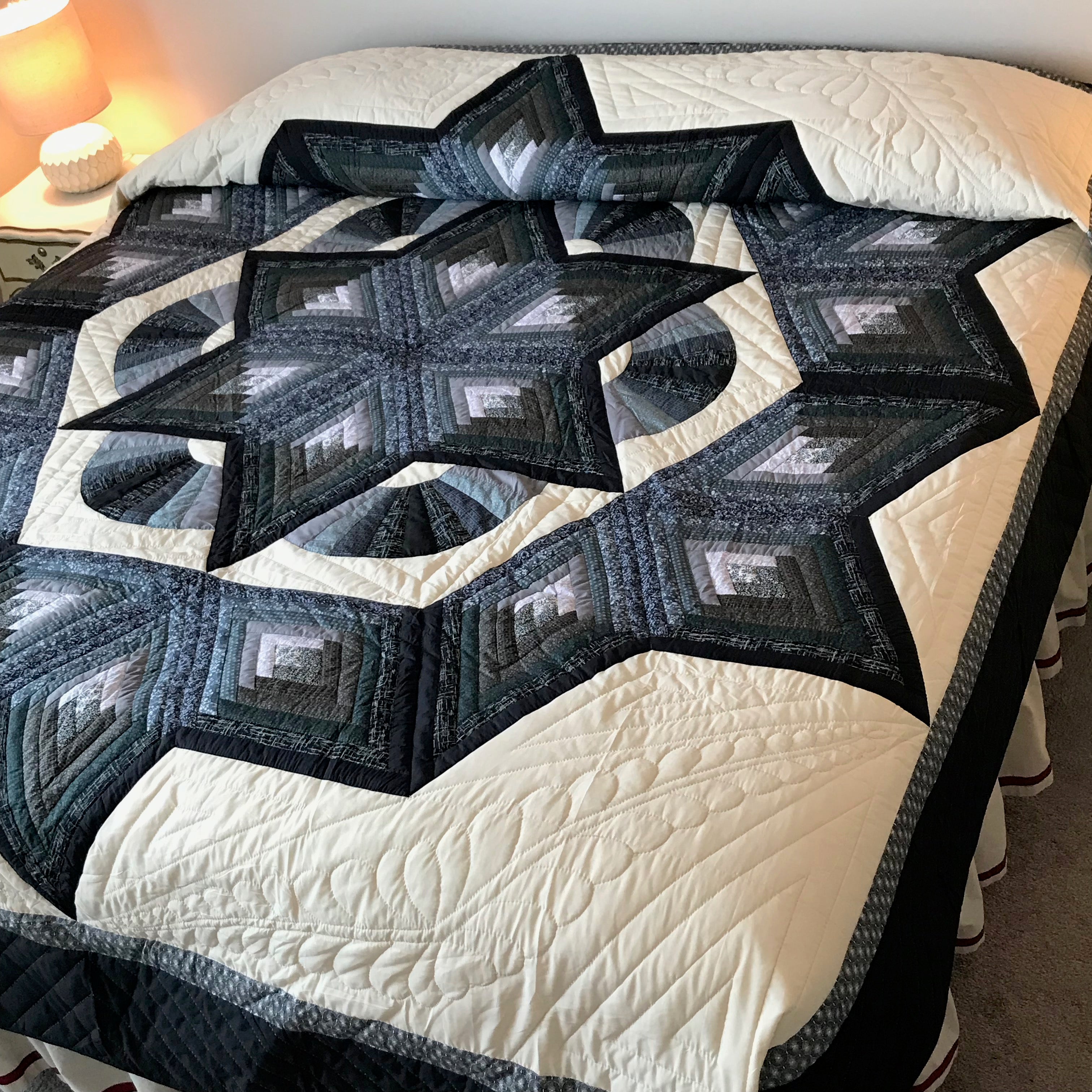 Broken Star Log Fan Patchwork