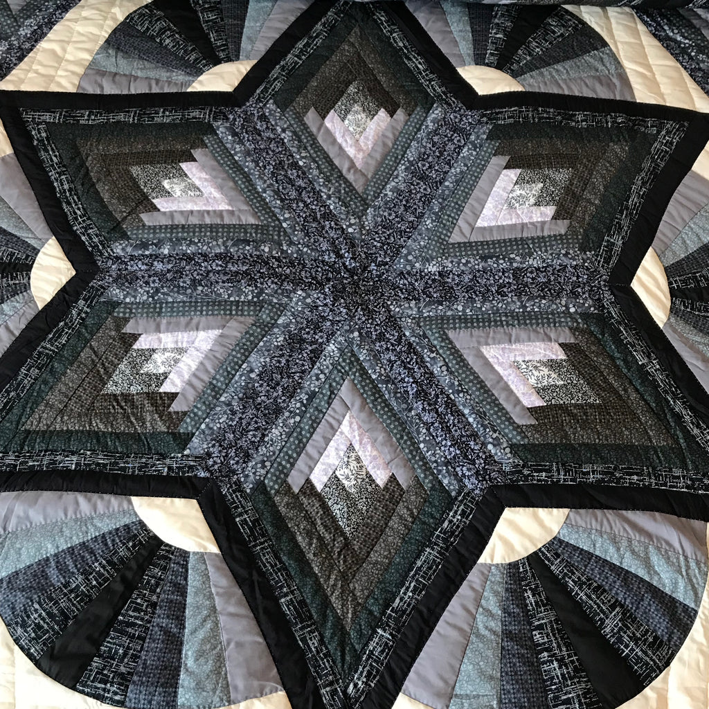 Broken Star Log Fan Patchwork