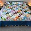 Colorful Snail Trails Patchwork
